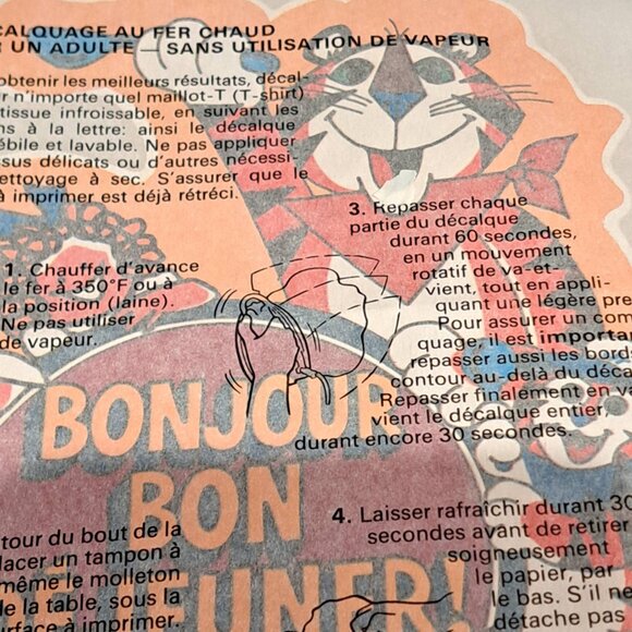 qty 3 lot of iron on t shirt Kellogg's cereal character art - Picture 2 of 4